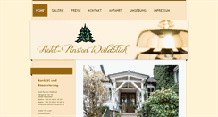 Desktop Screenshot of hotel-pension-waldblick.de