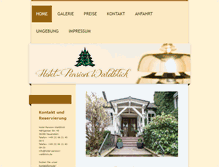 Tablet Screenshot of hotel-pension-waldblick.de